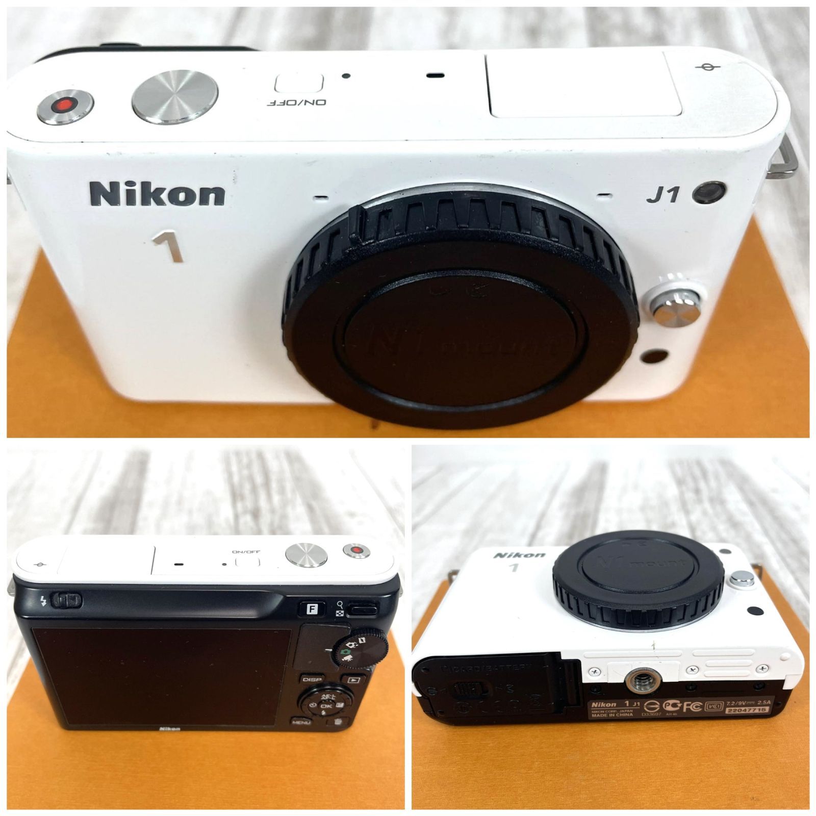 Nikon ニコン 1 J1 ホワイト ミラーレス一眼カメラ 新品バッテリー
