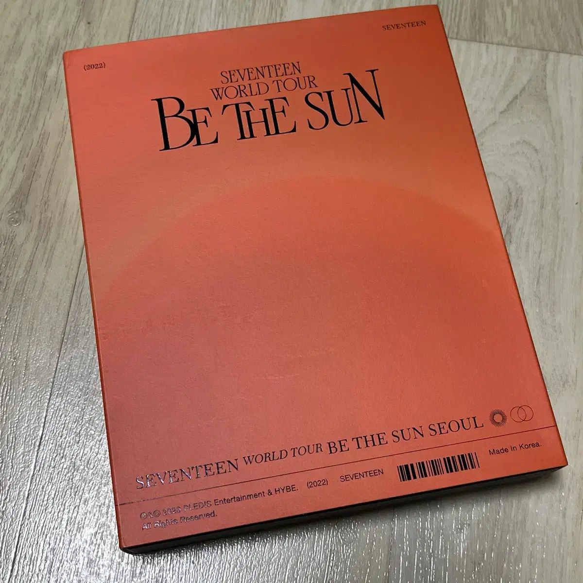 開封済　seventeen BE THE SUN DVD SEVENTEEN WORLD TOUR [BE THE SUN] JAPAN』ブルーレイ＆DVD 11月8日