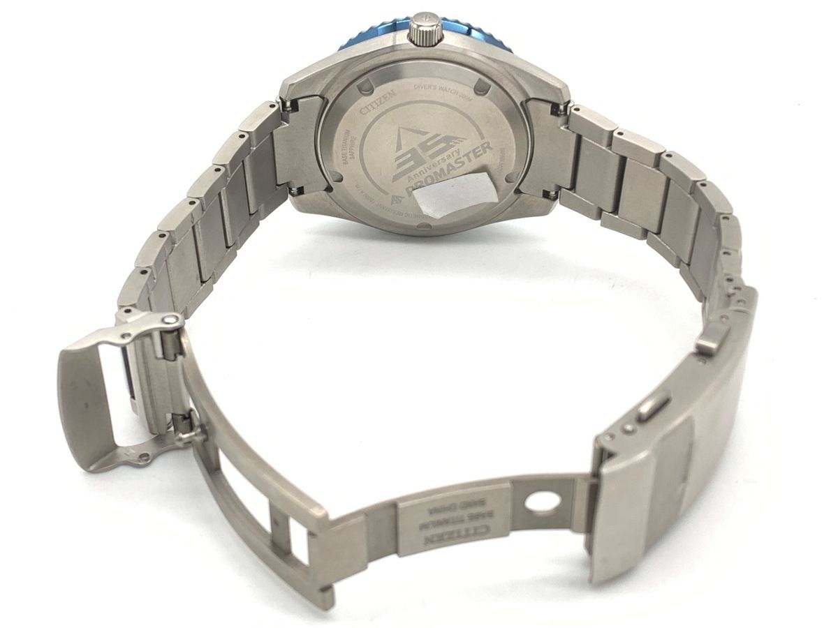  シチズン プロマスター ブルー NB6026 56L 9051 A5XNB05 スーパーチタニウム プロマスター35周年記念モデル ストライプシャツ 自動巻き時計 腕時計(アナログ)