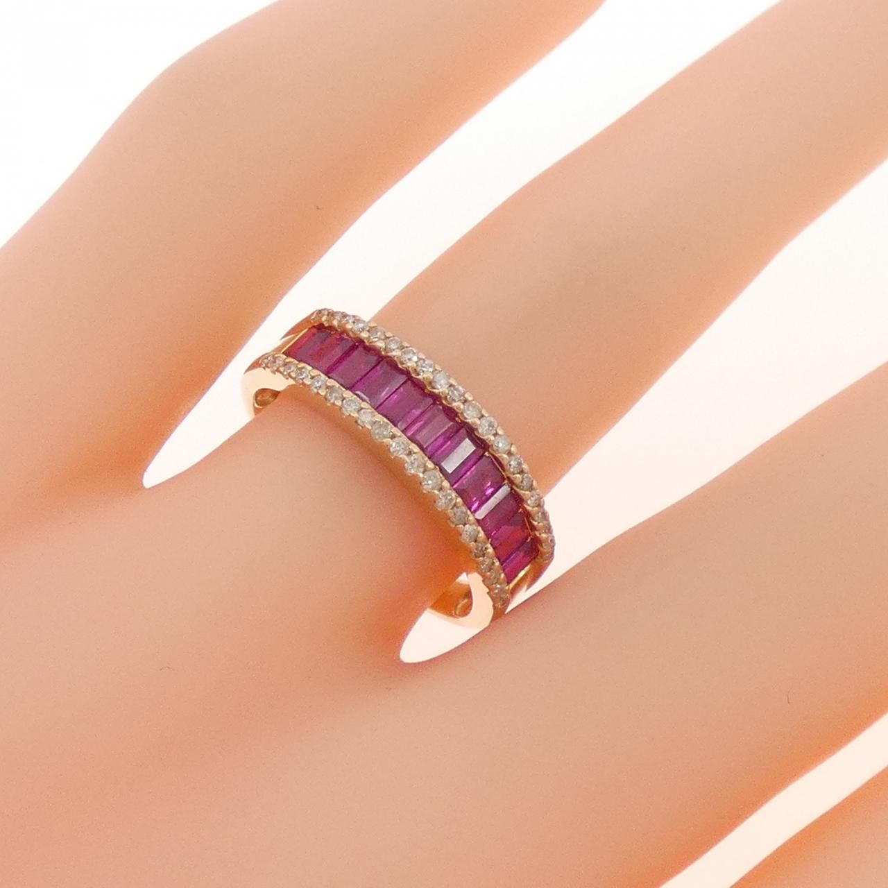 K18PG ルビー リング 1.00CT - メルカリ