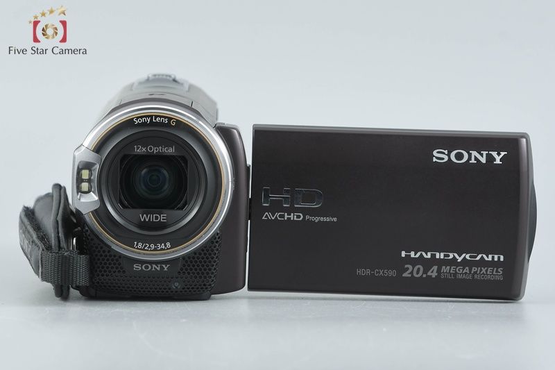 SONY ソニー 【中古】SONY ソニー HANDYCAM HDR-CX590V ボルドー