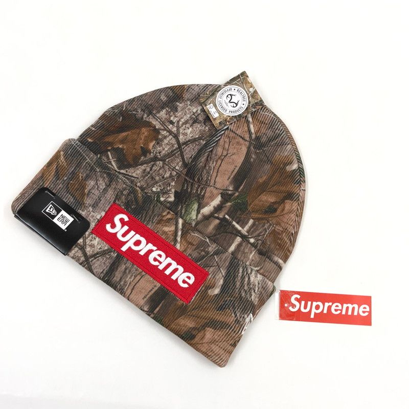 Supreme ボックスロゴビーニー リアルツリー 値下げ可 【公式通販】