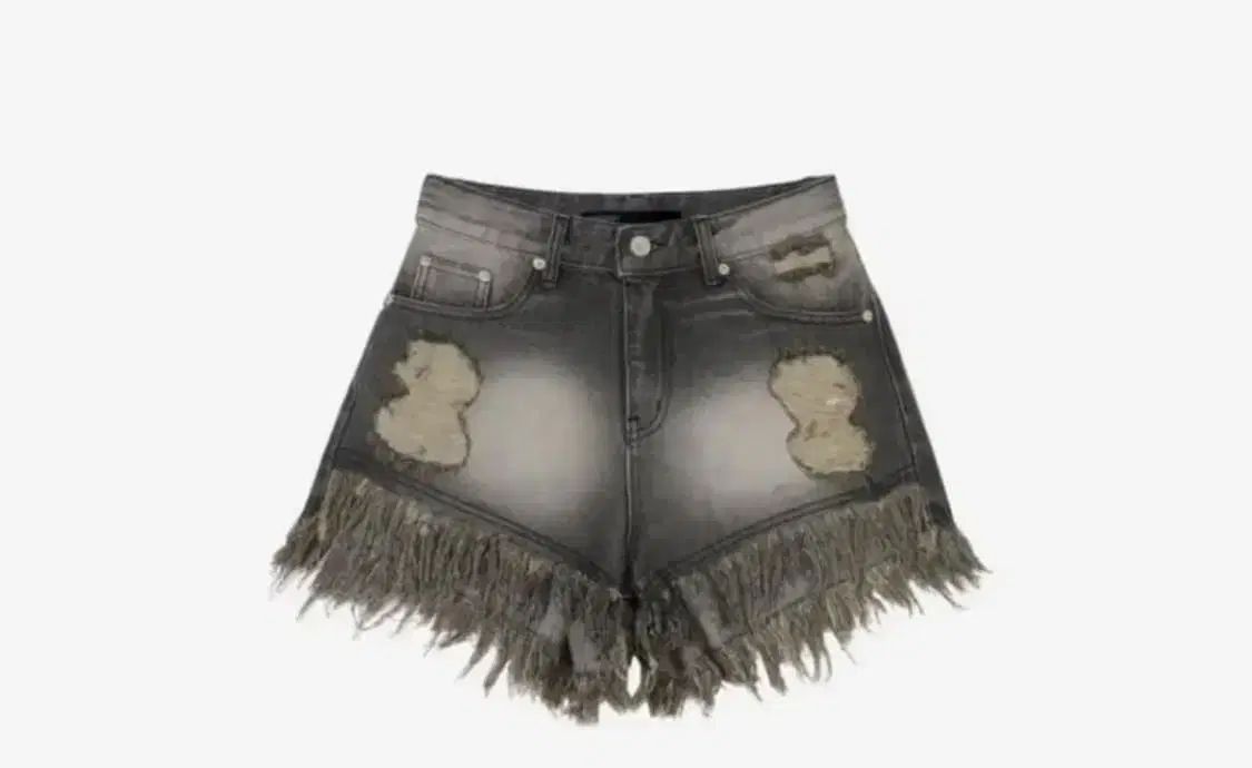 BOHEMSEO ダメージ ウォッシュ ショーツ ハーフパンツ グレー M タグ付き