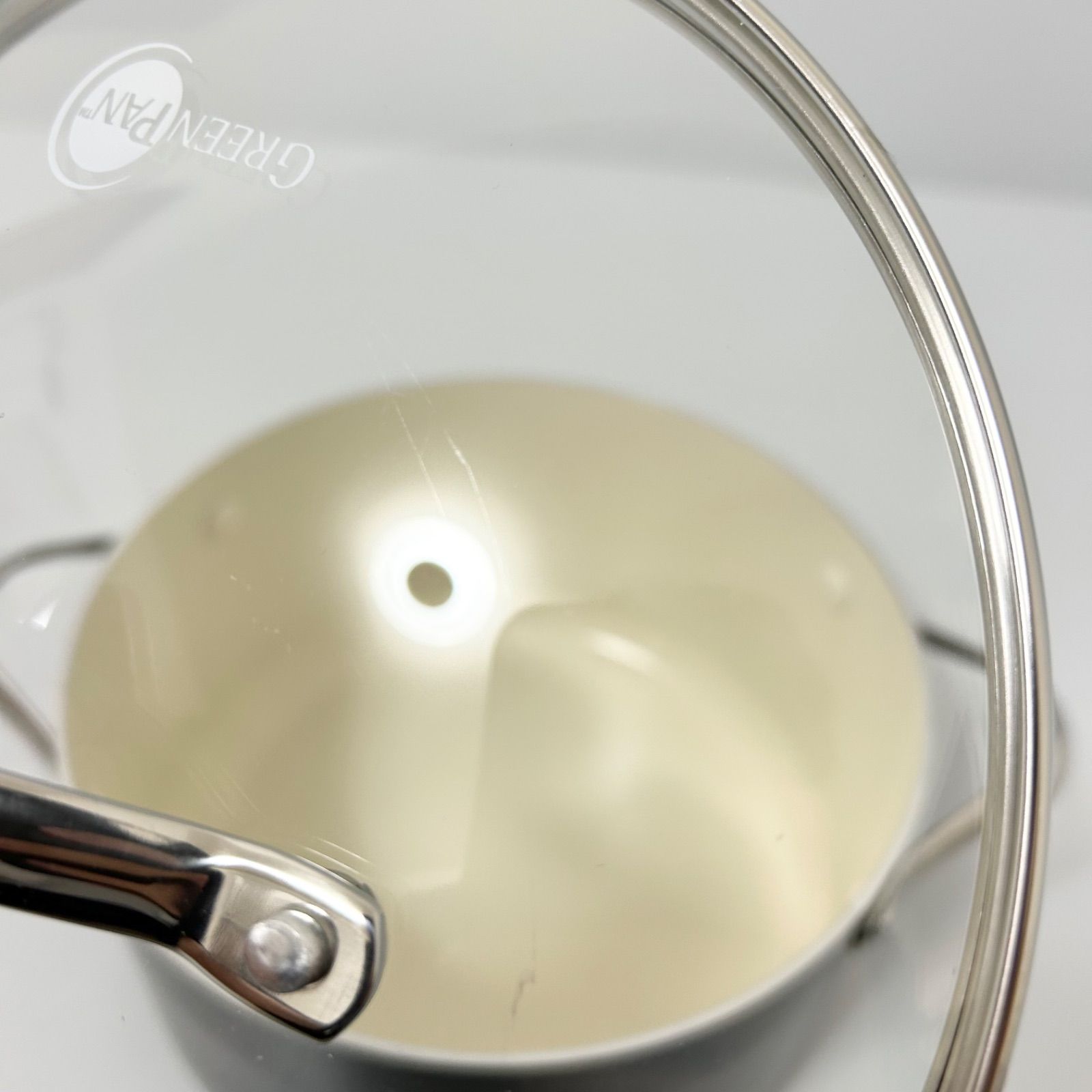  GREEN PAN グリーンパン ヘリテージセラミック ノンスティック キャセロール 22 cm ガラス蓋 両手鍋 ブラック 黒 両手鍋 鍋 グリル