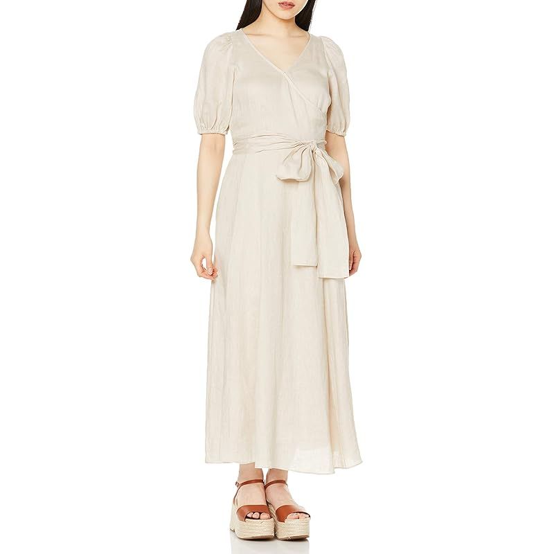 フレイ アイディー カシュクールリネンドレス レディース BEG 0