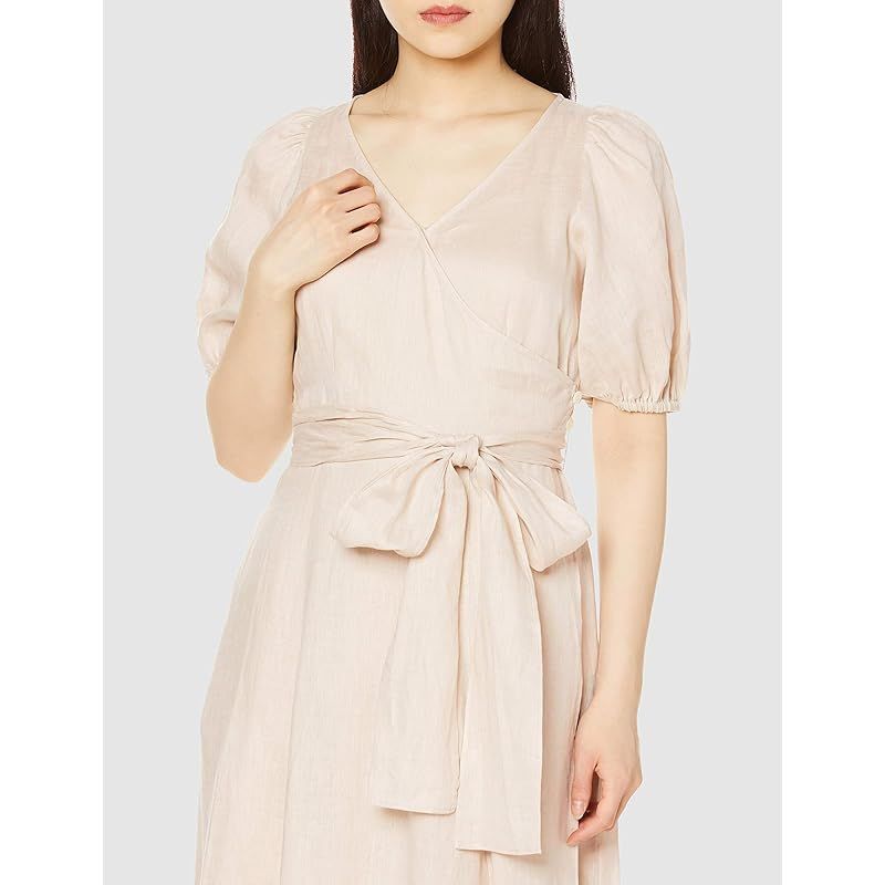 フレイ アイディー カシュクールリネンドレス レディース BEG 0