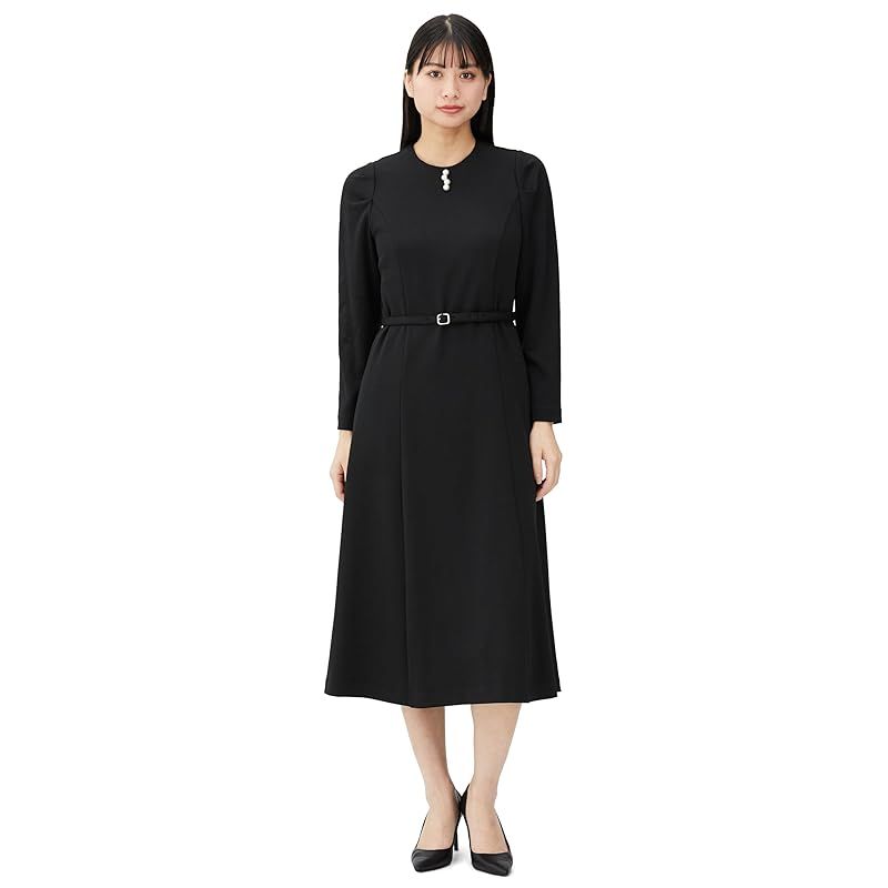 レッセパッセ] カジュアルドレス 襟付ﾎﾟﾝﾁﾜﾝﾋﾟｰｽ レディース ｸﾛ - メルカリ