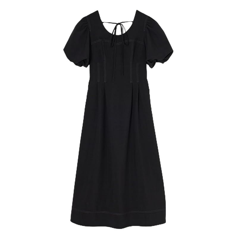 マウジー COLOR STITCH ドレス -0141 レディース 1 ブラック