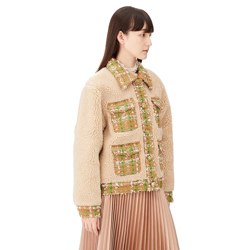 グレースコンチネンタル] 2023AW ﾂｲｰﾄﾞｺﾝﾋﾞﾎﾞｱｼﾞｬｹｯﾄ レディース 03