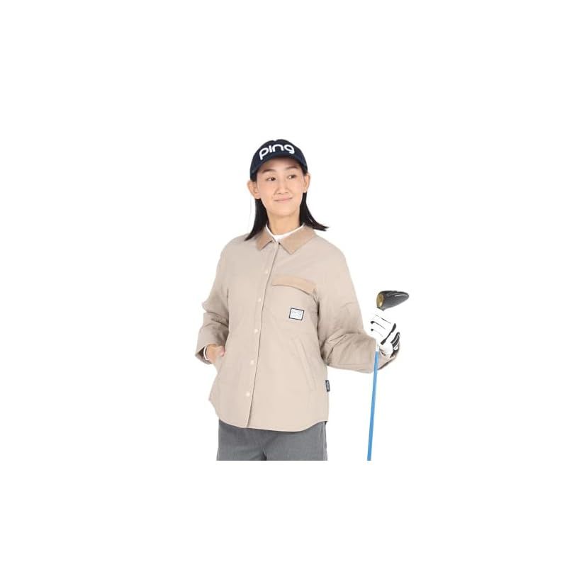 ピン アパレル] レディース 中綿 フルジップブルゾン (ストレッチ