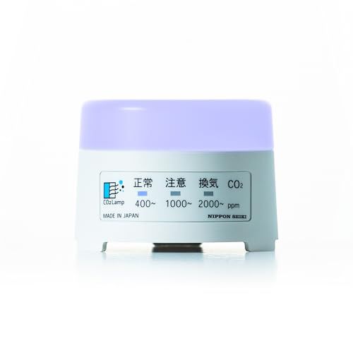 迅速に発送 日本精機 CO 2 Lamp 2センサー 白 二酸化炭素測定器･濃度計･検出器 2濃度 アラーム付 高精度測定器 生産 日本製 卓上型 c 56 a 141