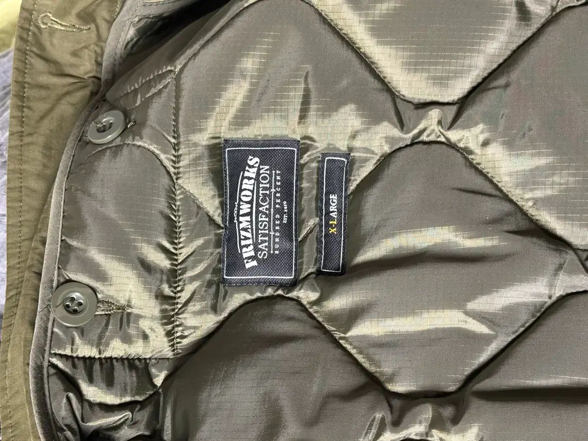 FrizmWORKS フリズムワークス フィッシュテールパーカー オリーブ XL