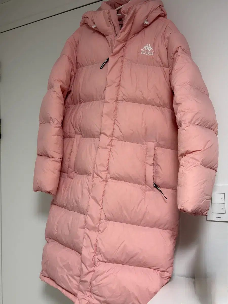 カッパ 222 BANDA ダウンジャケット ロング丈 ピンクCOLOR