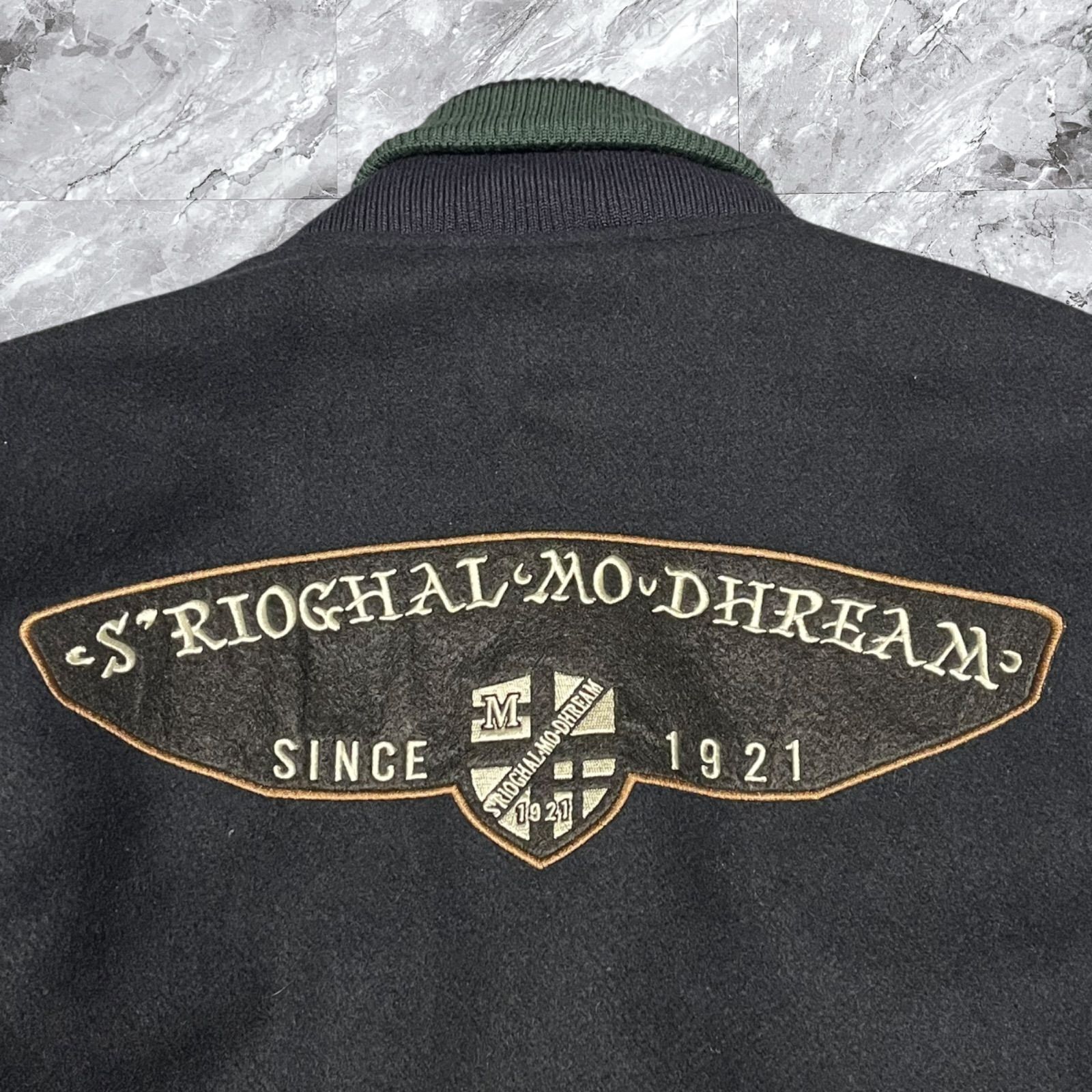 未使用タグ付き McGREGOR マックレガー スタジャン ウール レザー 本革