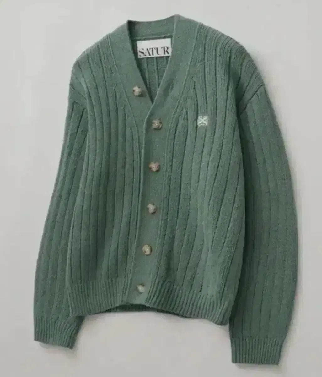 セター パロ カーディガン グリーン 長袖シャツ 防寒対策