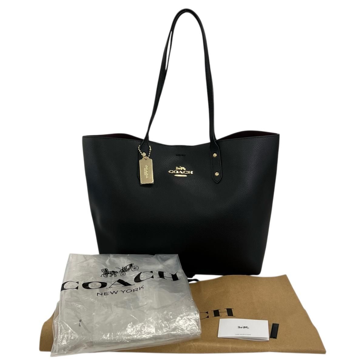 コーチ F 72673 ファスナートート 肩掛け タウン トートバッグ COACH ブラック