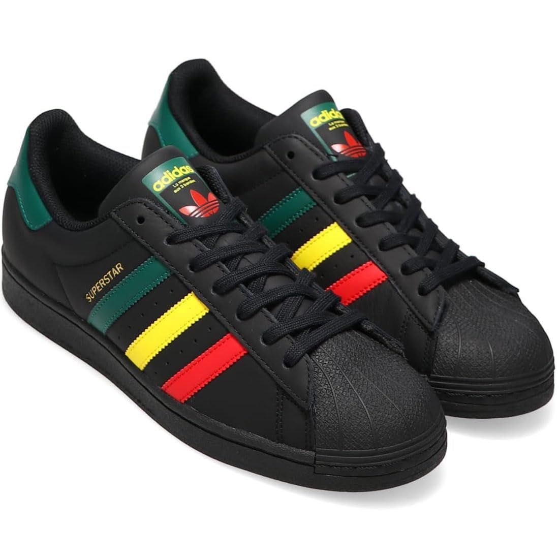 アディダス スーパースター コアブラック|イエロー|カレッジグリーン IH 3121 日本 24.0 cm