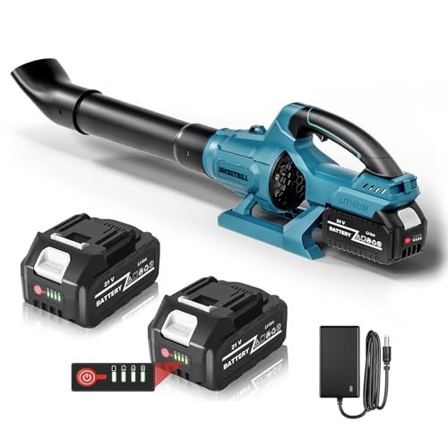 ブロワー 強力 ブロアー 充電式 残量表示 PSE認定 コードレス ブロワ 4000 mAh大容量バッテリ一 搭載 マキタ18 V バッテリー対応 エアブロワー 小型 軽量 庭掃除 落ち葉掃除 除雪作業 充電器付き 日本語取扱説明書付き ブ 58 cc 2 b 65