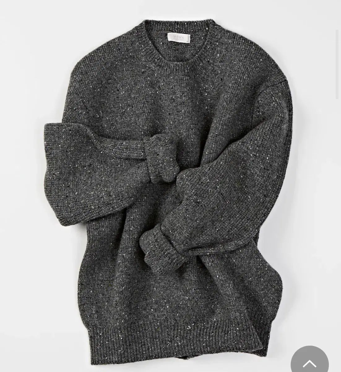 モマデザイン ウールネップニット