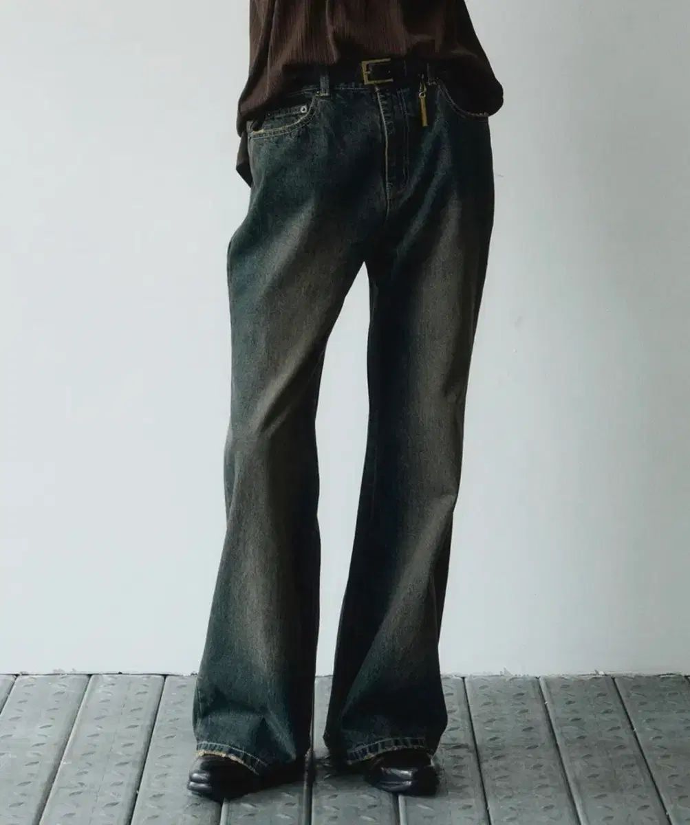 48 デストロイ フ デニム パンツ ヴィンテージブルー