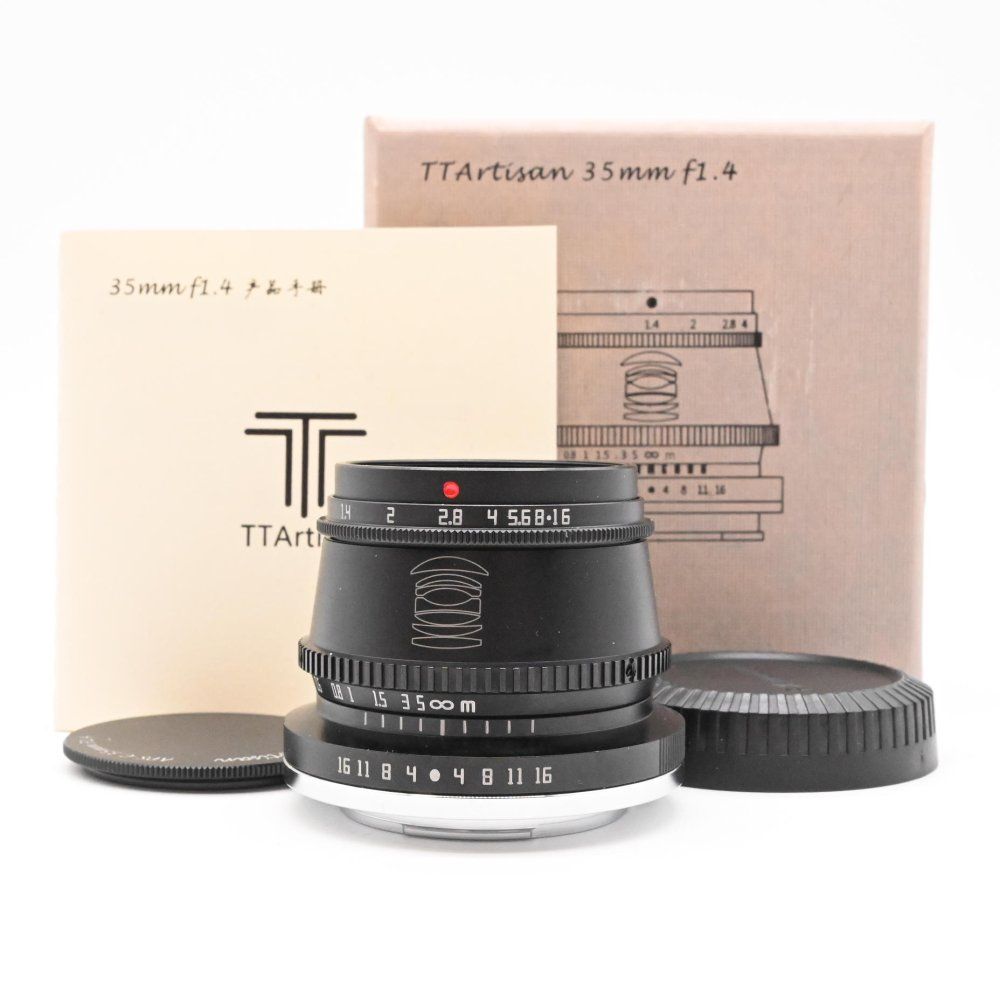TTArtisan 35 mm f|1.4 Xマウント MF 単焦点レンズ APS-C 富士フイルムX ブラック 銘匠光学