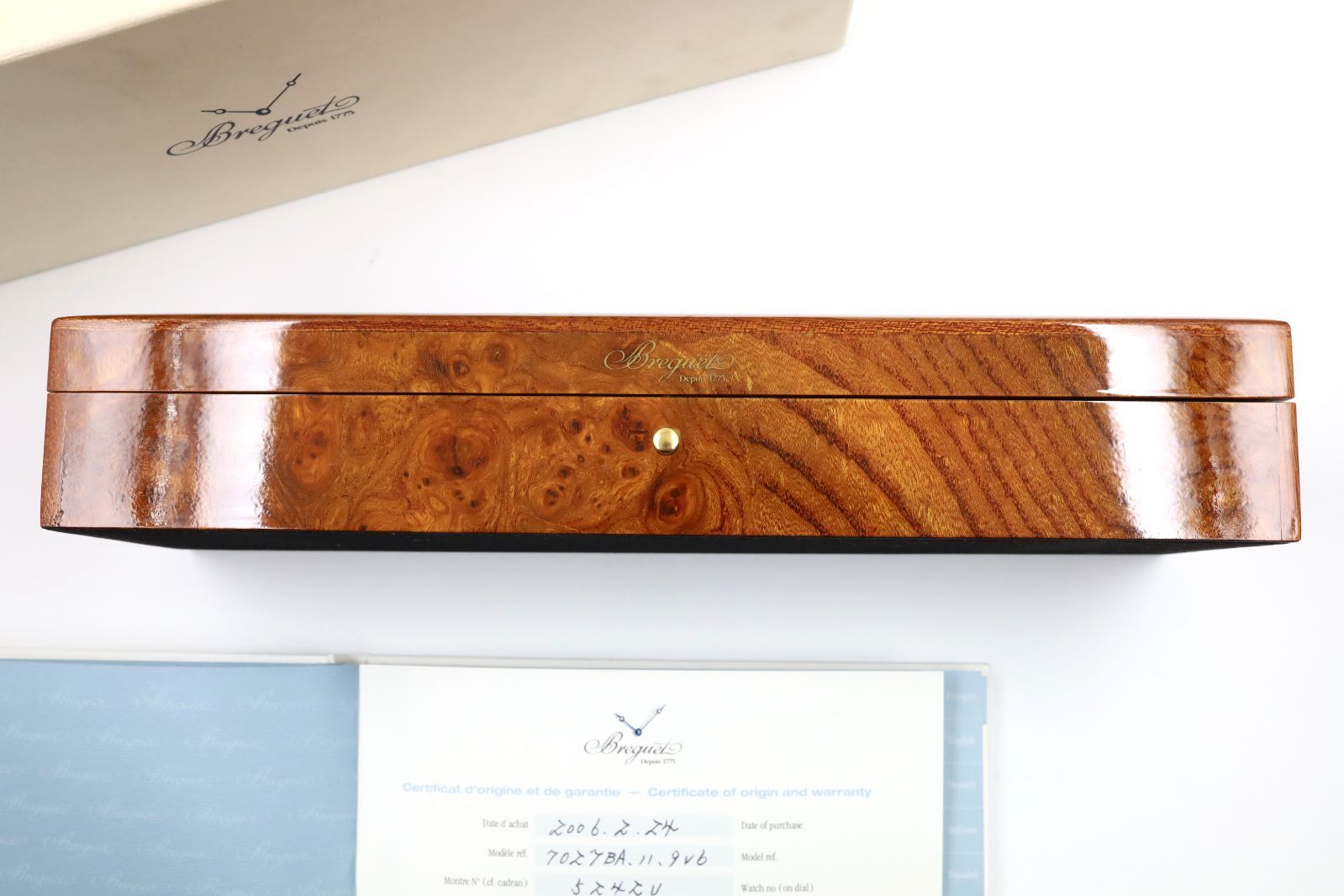 入手困難 ブレゲ 空箱 ボックス 最上級モデル＆入手困難＆ギャラ・説明書付】ブレゲ 空箱 ボックス