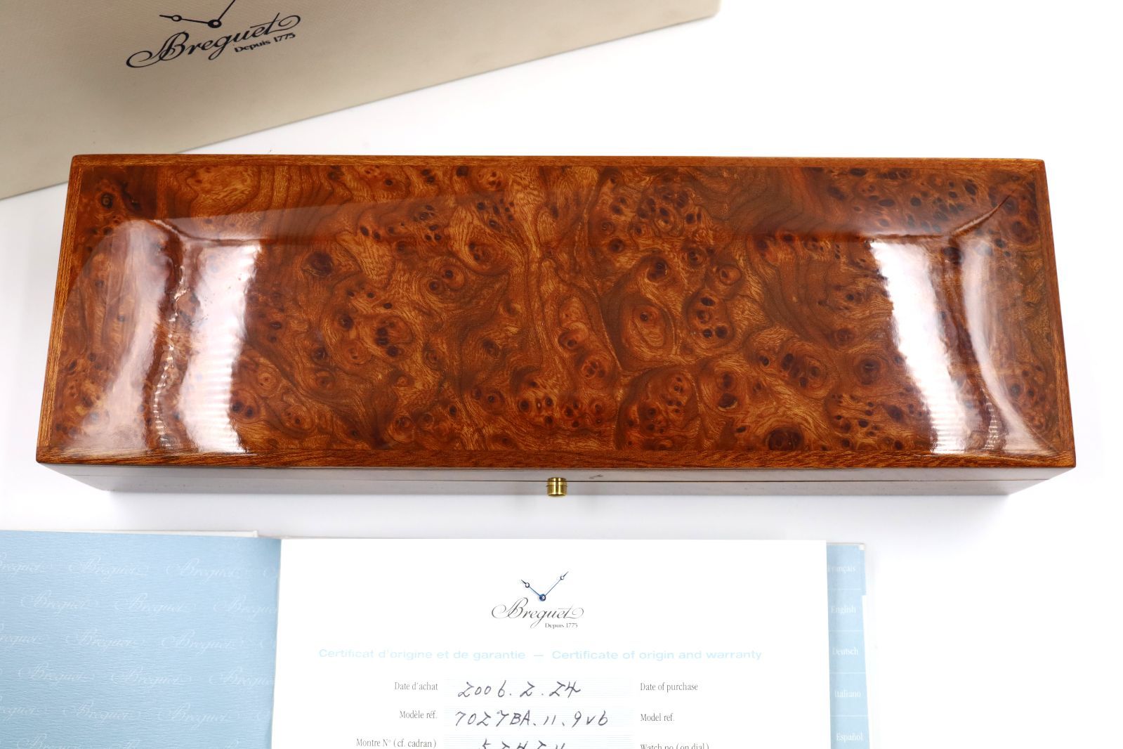 最上級モデル＆入手困難＆ギャラ・説明書付】ブレゲ 空箱 ボックス