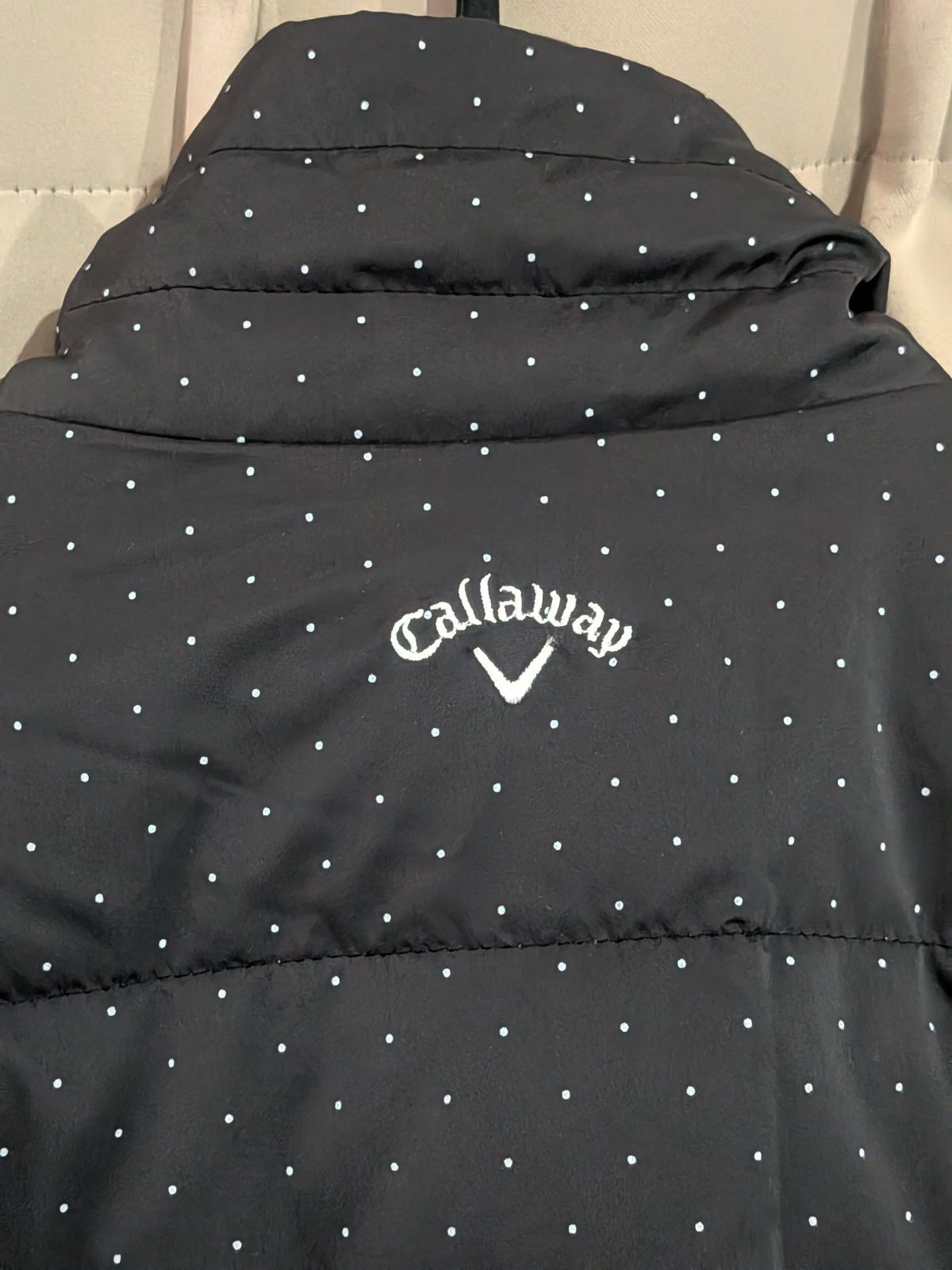 Callaway キャロウェイ ドット柄 ダウンジャケット パンツ 上下