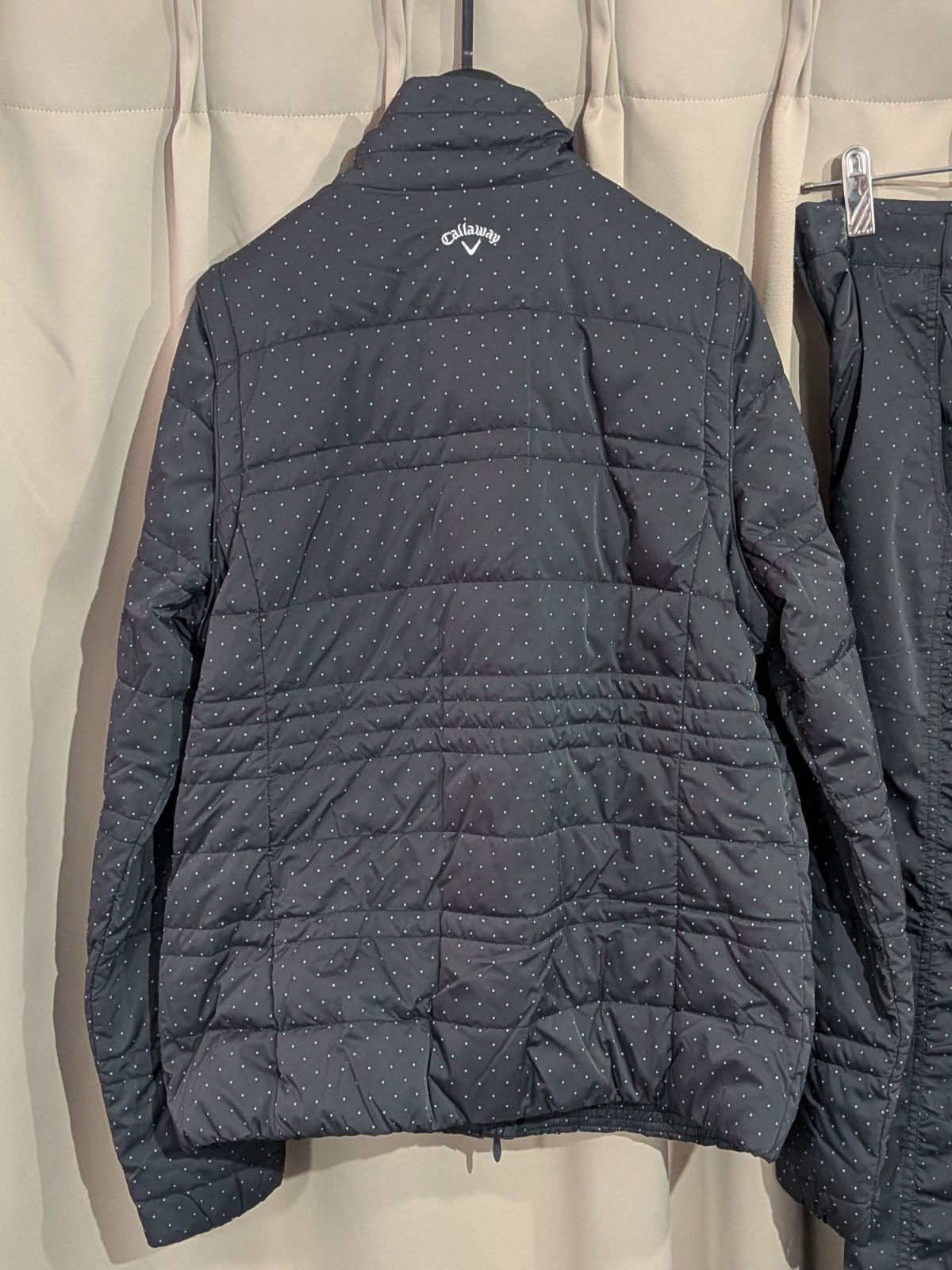 Callaway キャロウェイ ドット柄 ダウンジャケット パンツ 上下