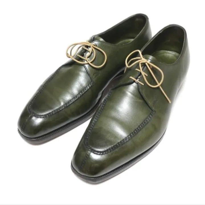 エドワードグリーン EDWARD GREEN レザーシューズ|バーニーズニューヨーク別注|ECTON グリーン 9 E 5628 cbfgj