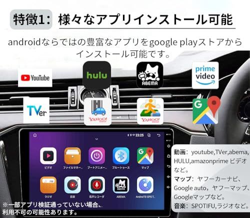 2 Din Android 10 0カーナビ オーディオ体型ナビ CarPlay androidauto ブルートゥース音楽 タッチスクリーン スマートフォンミラーリング FMラジオ GPSナビゲーション 音声動画外部入力 サブウーファー 0152 eaa 6