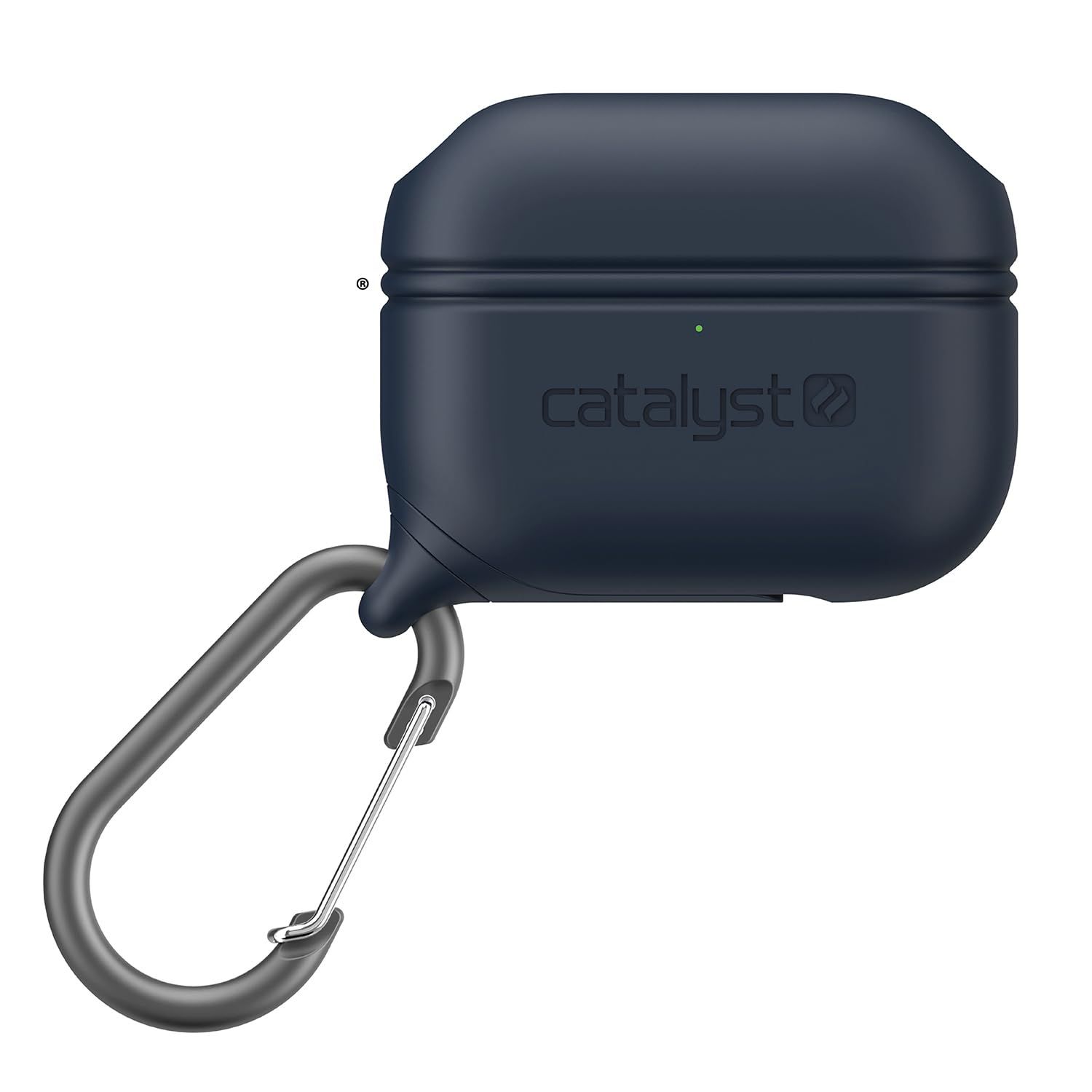 Catalyst 防水ケース AirPods Pro 第2世代 第1世代用 - ワイヤレス USB-C 充電 対応 一体型 カラビナ付き高落下保護ケース ネイビー