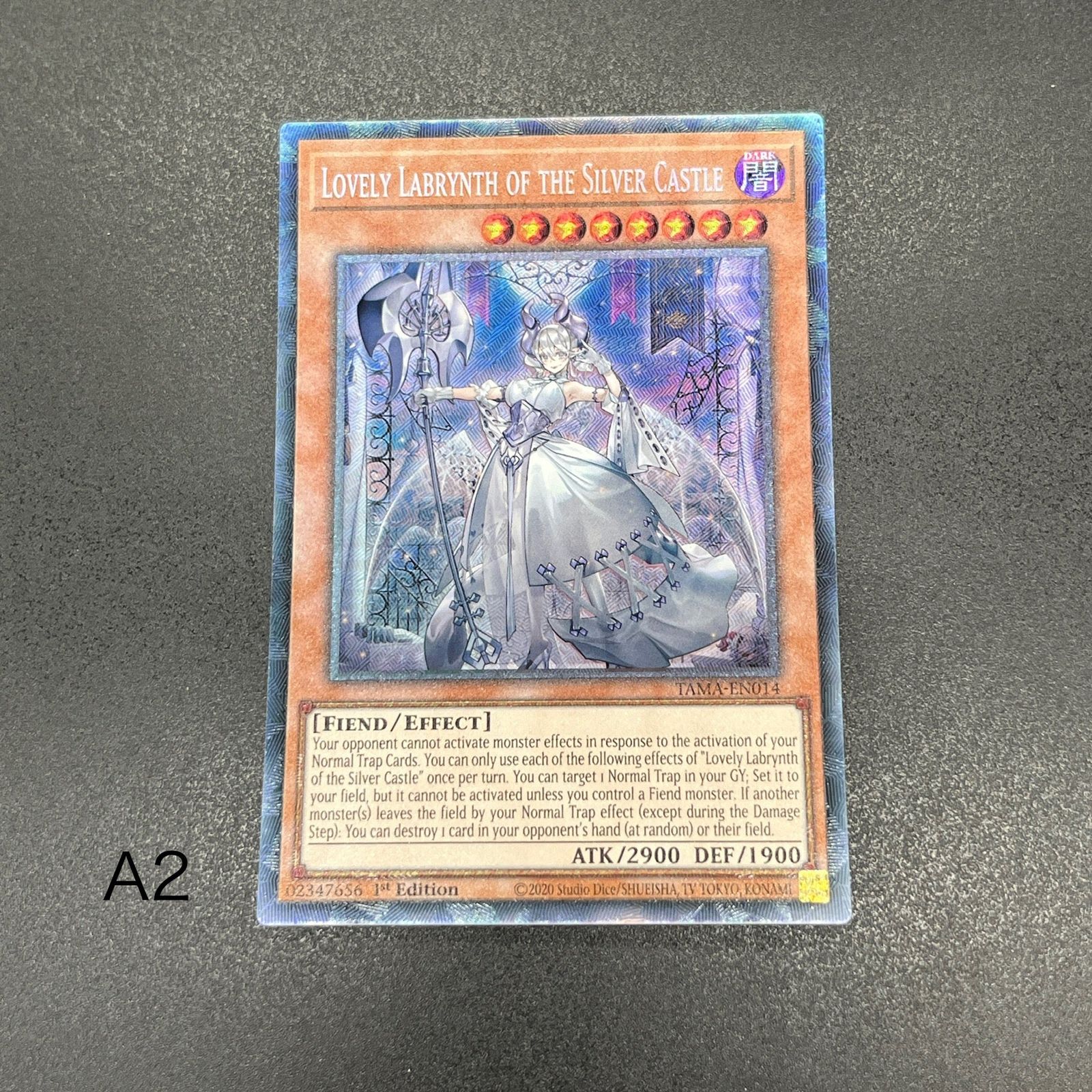 遊戯王 白銀の城のラビュリンス/コレクターズレア/英語/1st/EU版 A2