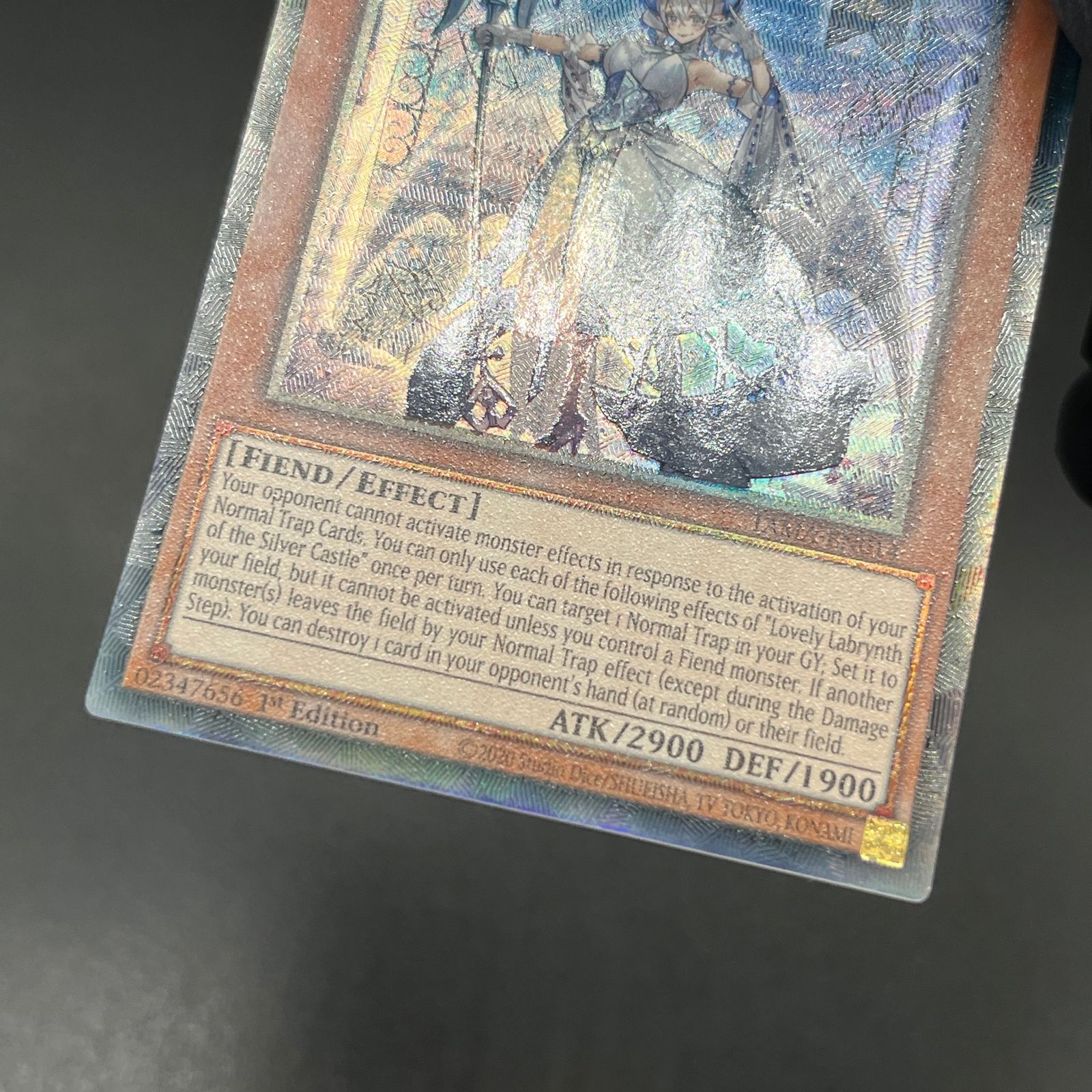 遊戯王 白銀の城のラビュリンス/コレクターズレア/英語/1st/EU版 A2