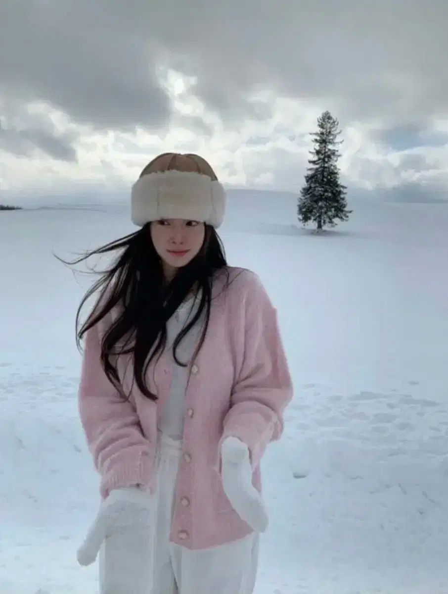 リズ テディ アルパカ パーカ ピンク