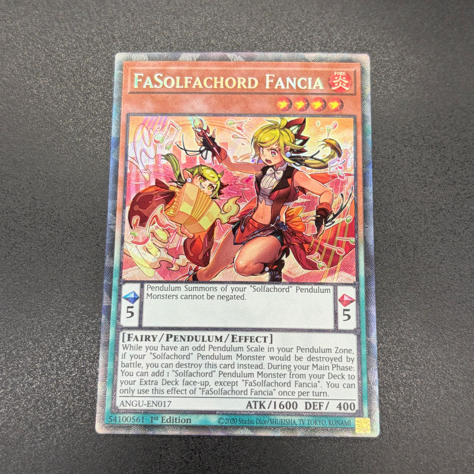 英語エラー★ファドレミコード・ファンシア★1st edition ★コレクターズ 遊戯王 ファドレミコード・ファンシア/コレクターズ/英語/1st/EU版 A
