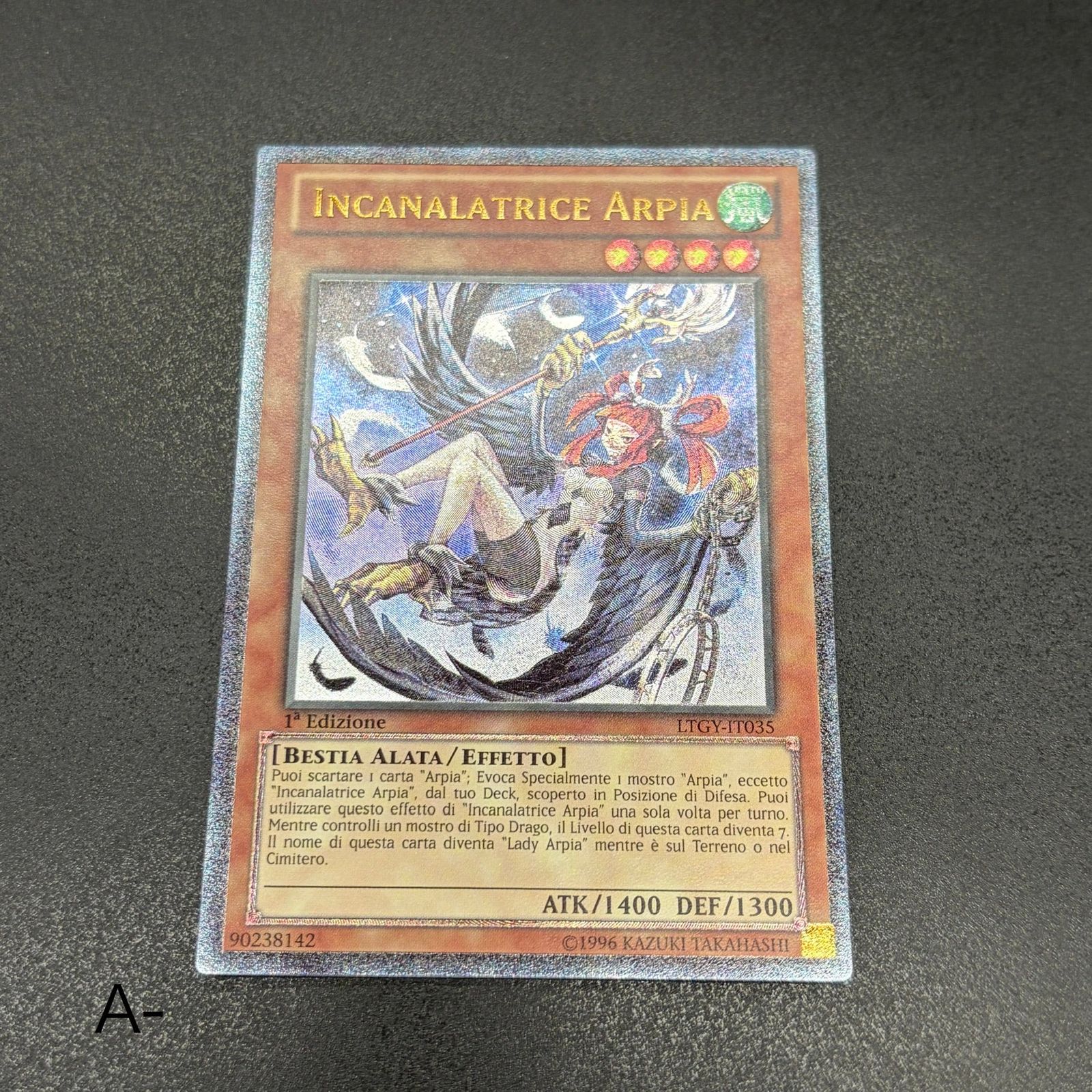 遊戯王 ハーピィ・チャネラー/レリーフ/イタリア語/1st/EU版 A- - メルカリ