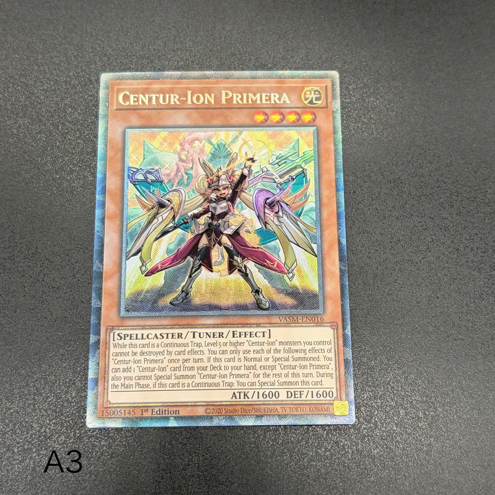 遊戯王 英語版 EU 重騎士プリメラ センチュリオン コレクターズレア ① 遊戯王 重騎士プリメラ/コレクターズレア/英語/1st/EU版 A3 - メルカリ