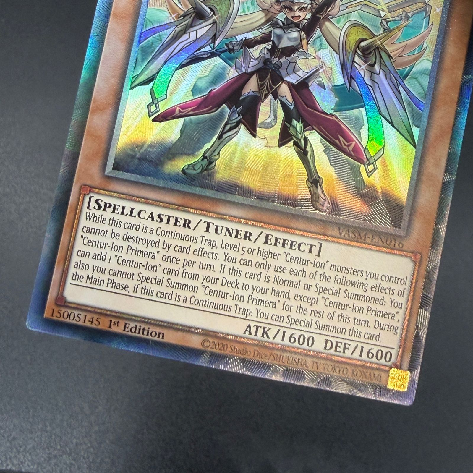 遊戯王 英語版 EU 重騎士プリメラ センチュリオン コレクターズレア ① 遊戯王 重騎士プリメラ/コレクターズレア/英語/1st/EU版 A3 - メルカリ