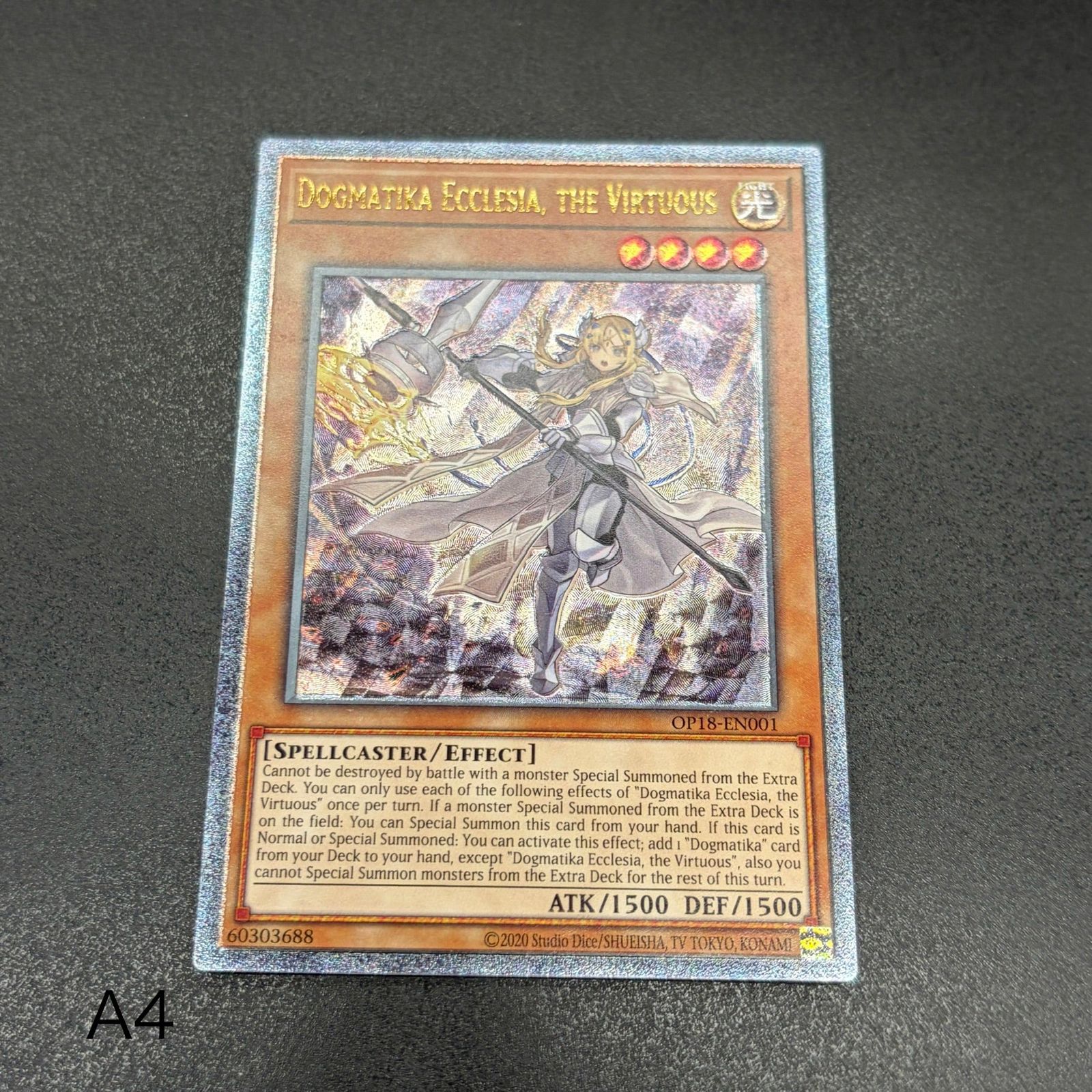 遊戯王　教導の聖女エクレシア　レリーフ PSA7 フランス版 遊戯王 教導の聖女エクレシア/レリーフ/英語/EU版 A4 - メルカリ