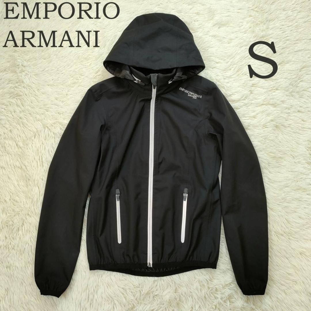 EMPORIO ARMANI エンポリオアルマーニ ナイロンジャケット S フード 