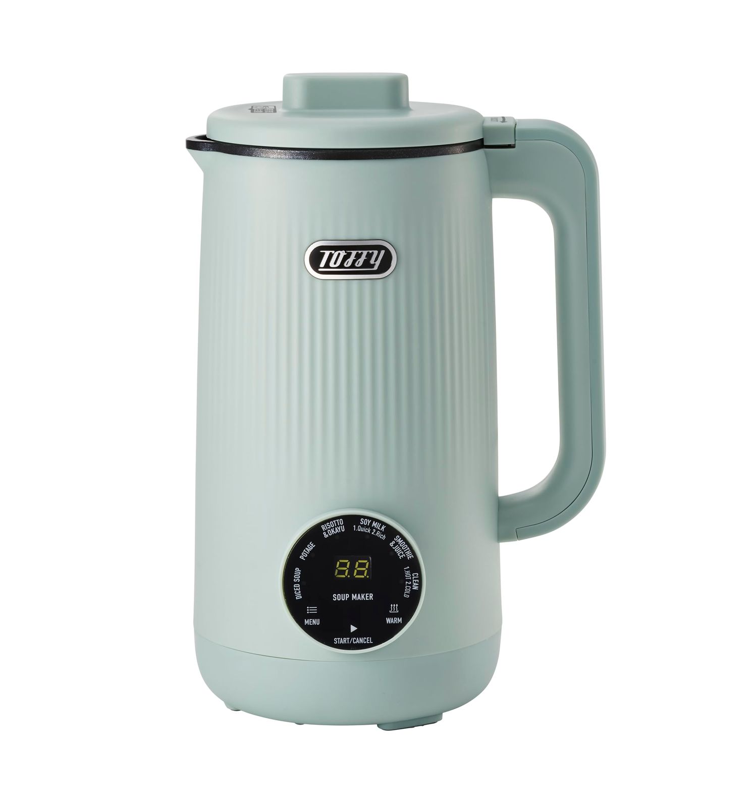 Toffy|トフィー オートスープブレンダー セラミックコートタイプ 自動調理 5種のオートメニュー 食べるスープ ポタージュ リゾット おかゆ 豆乳 スムージー ジュース 保温 クリーンモード K-AS 2 ペールアクア