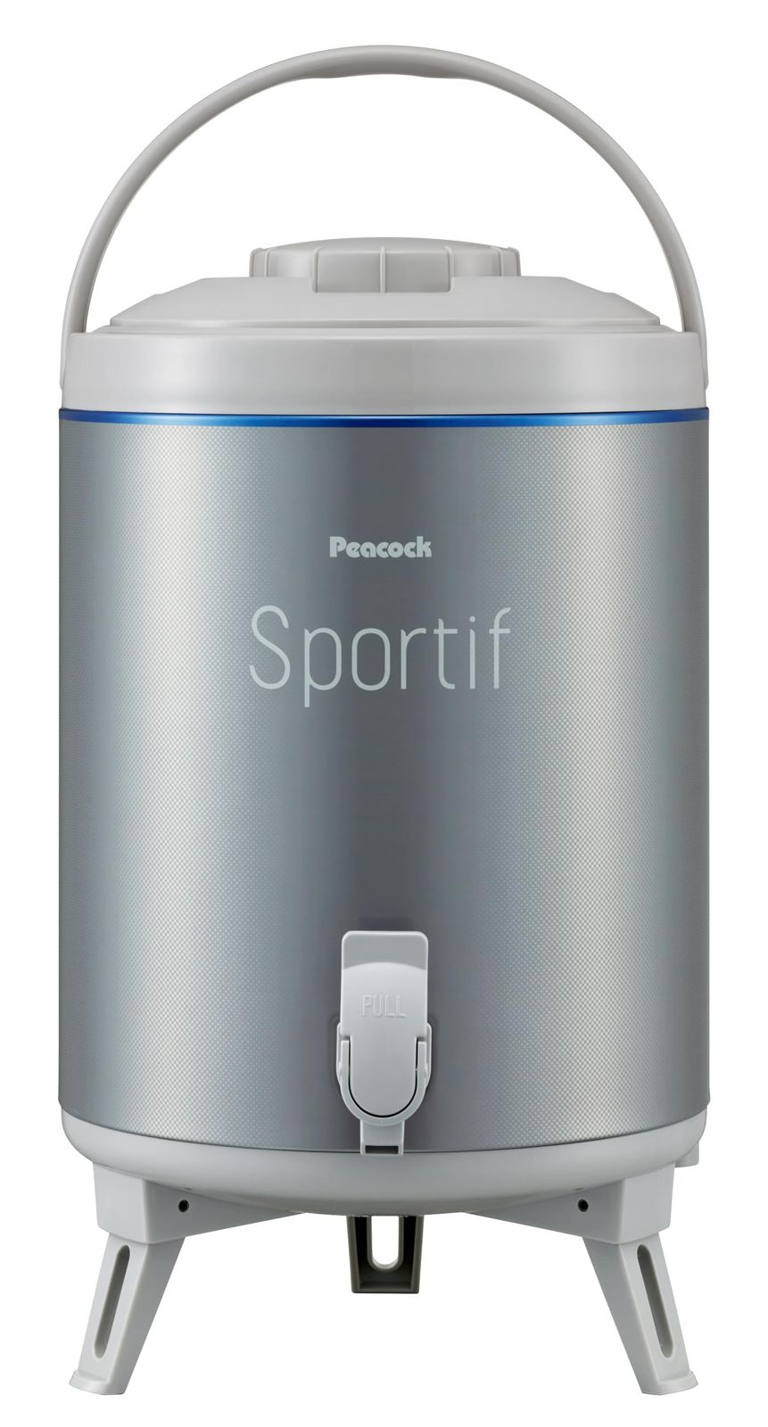 ピー The peacock ピーコック ウォータージャグ 9 5 L 日本製 保冷 保温 洗いやすい 広口 保冷力 大容量 軽量 キーパー 注ぎやすい レバー式 ジャグ シルバー INC 100 SL