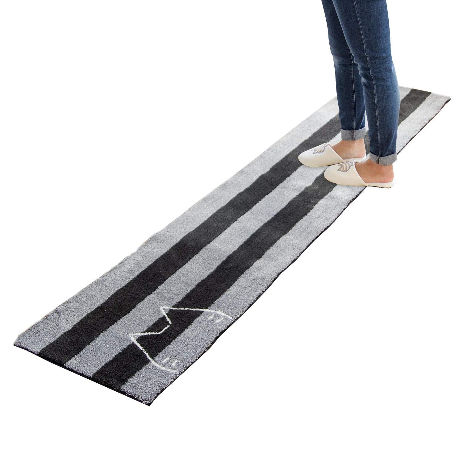 オカ OKA キッチンマット グレー 約45 cm 240 うちねこ 台所マット