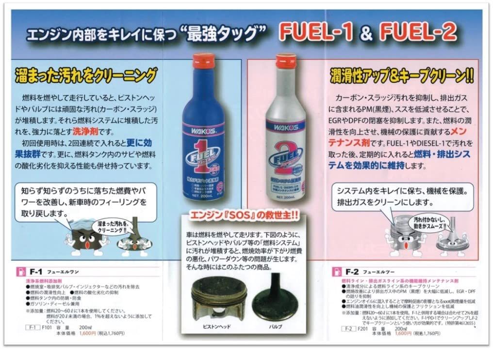 ワコーズ フューエルツー フューエルワン F-2 F-1 WAKO'S : 3本 &amp