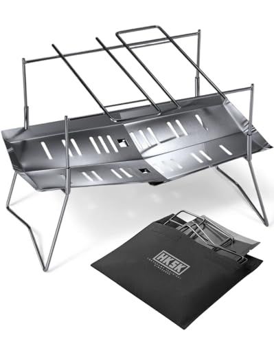 Tokyo Camp 焚き火台 折りたたみ式 A 4収納 コンパクト 軽量985 g ステンレス製 ソロキャンプ アウトドア バーベキューコンロ 8 ff 97 af 0