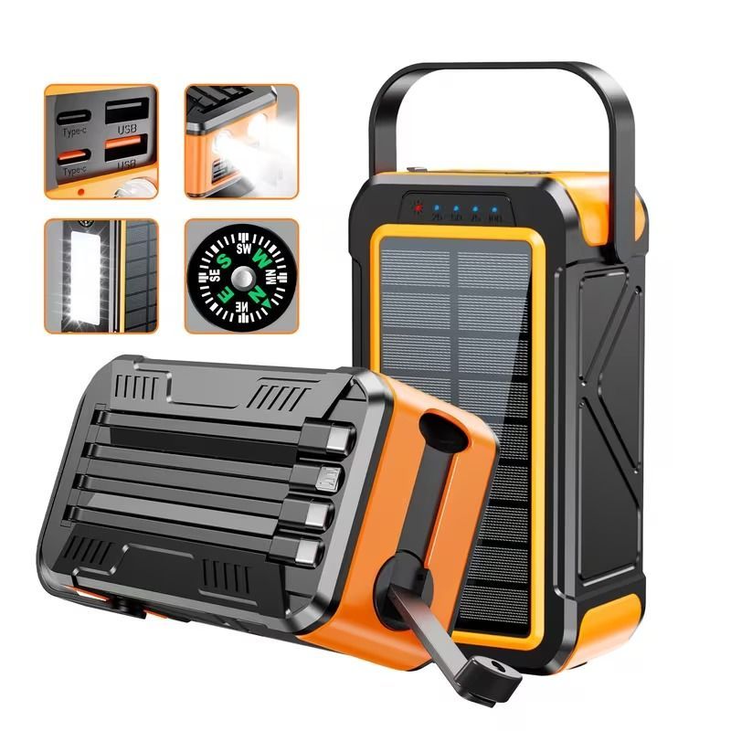 モバイルバッテリー ソーラー充電器 大容量80000mAh ソーラー