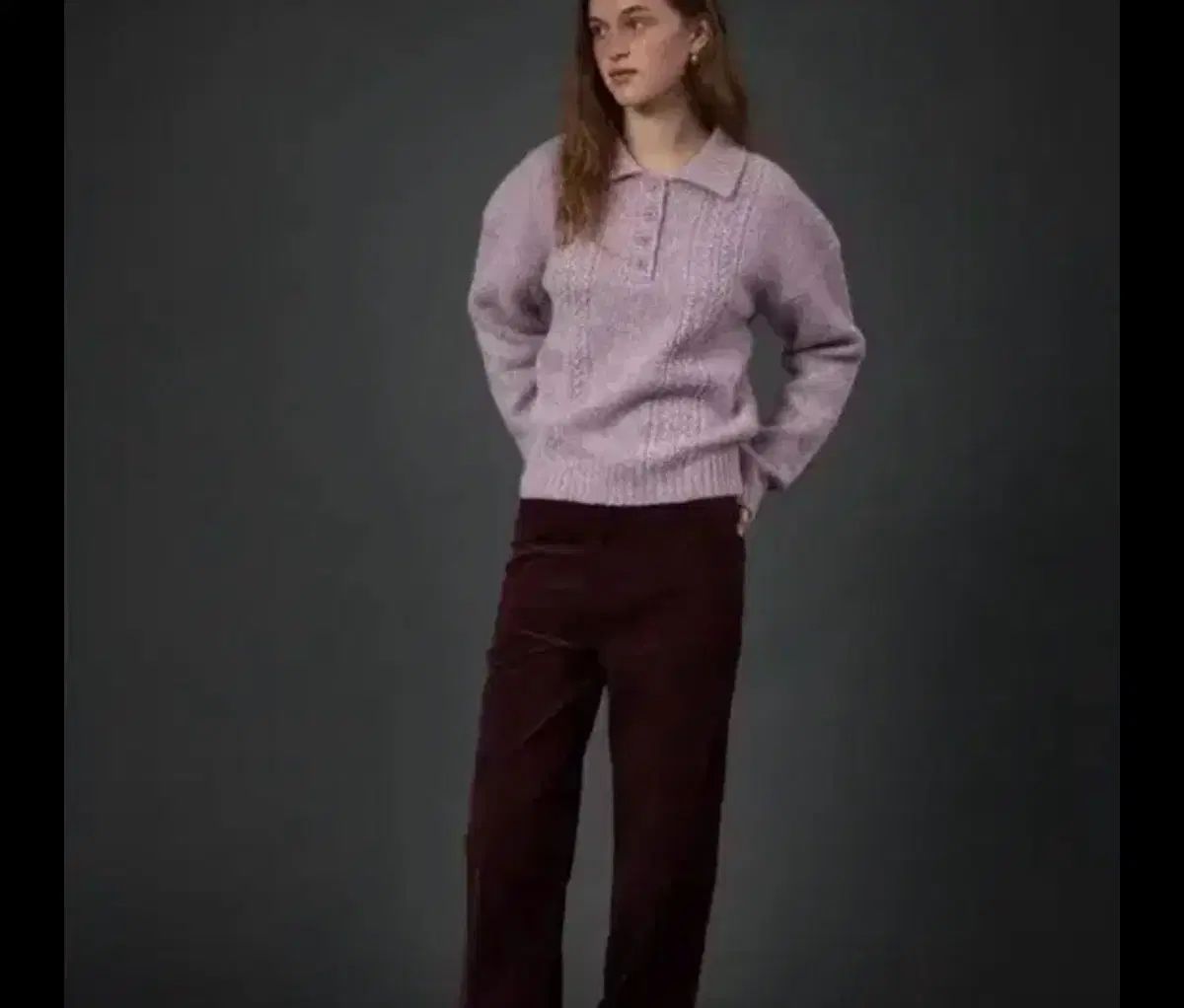 GED ライラック ニット soft bloom pullover