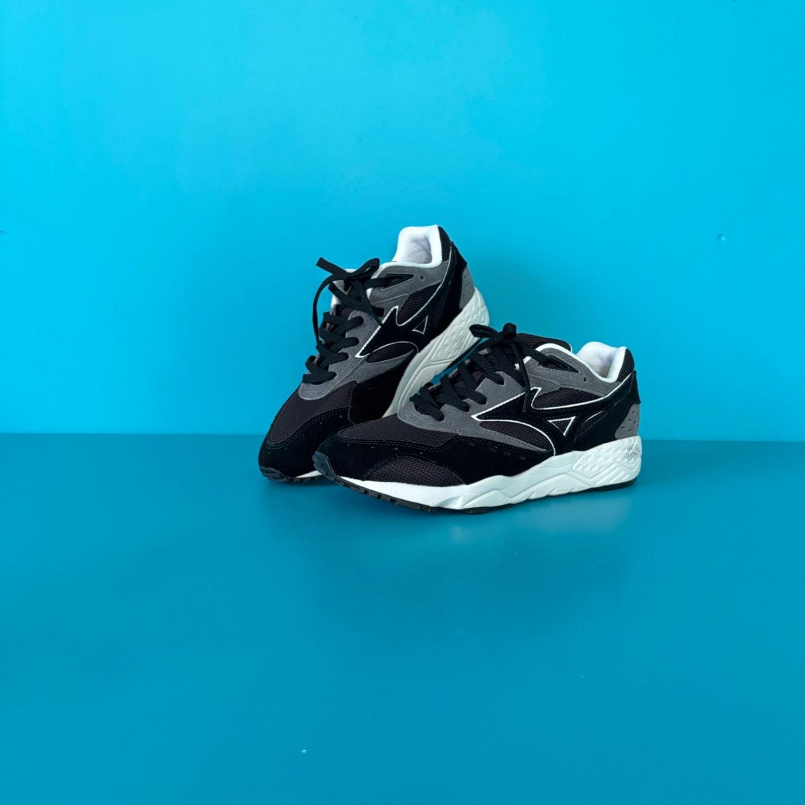 s 1 ミズノ コンテンダー 27 cm ブラック グレー スエード 復刻モデル