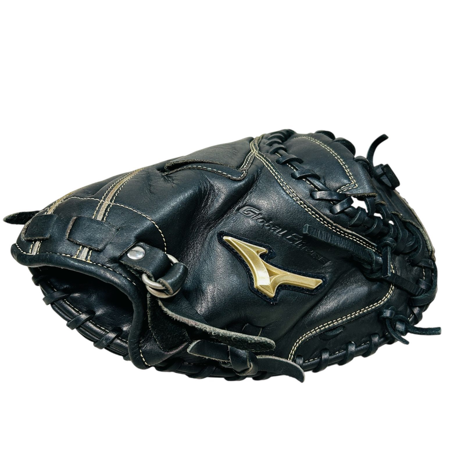 MIZUNO ミズノ グローバルエリートRG H selection 02 右投げ少年用 キャッチャーミット ブラック 黒